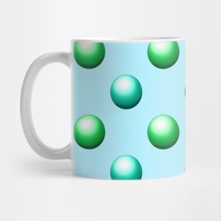 Green and Teal Chrome Balls Mug